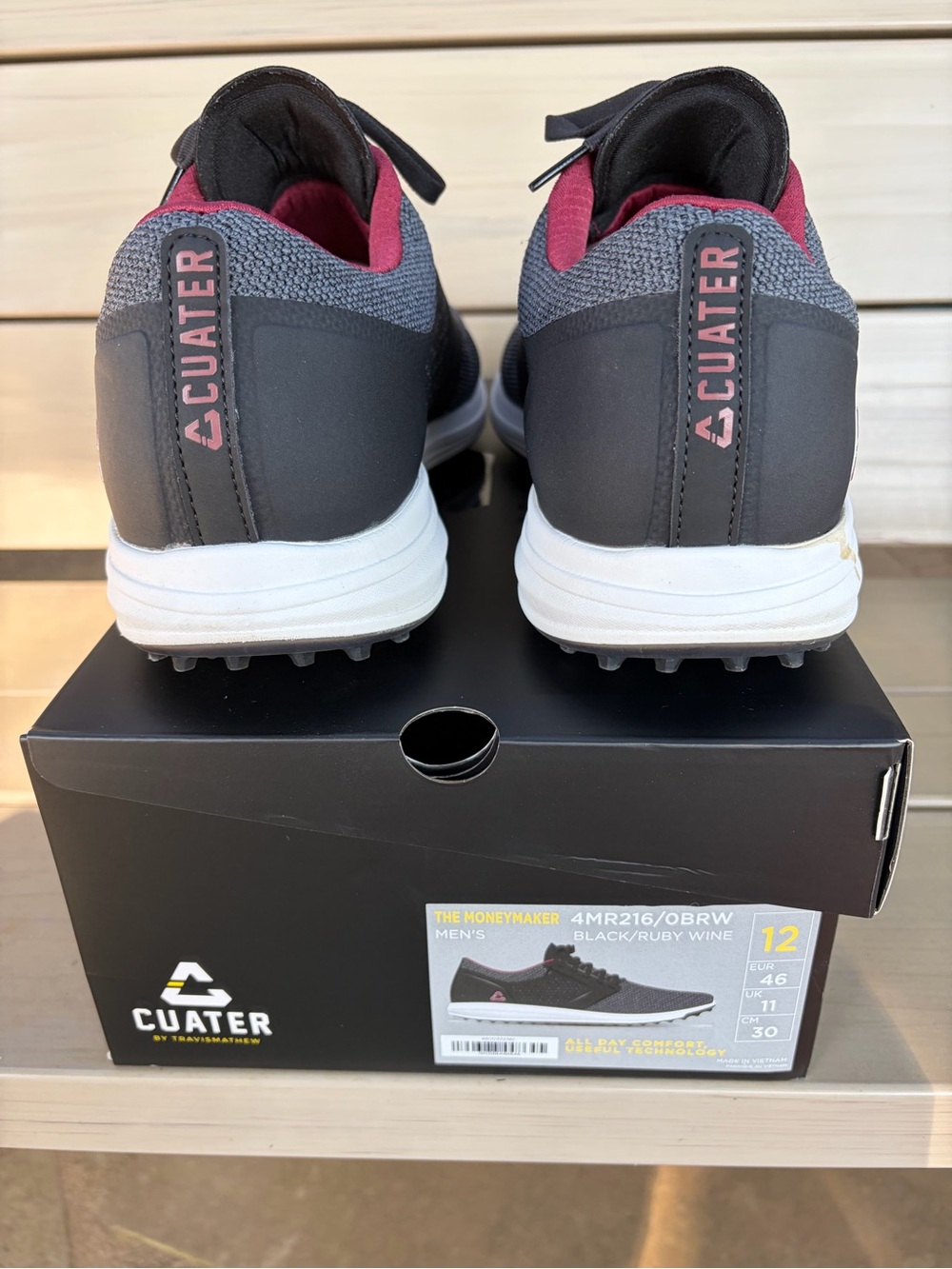 MEN'S CUATER BY TRAVISMATHEW "THE MONEYMAKER" GOLF SHOES SZ 12M - Picture 3 of 5
